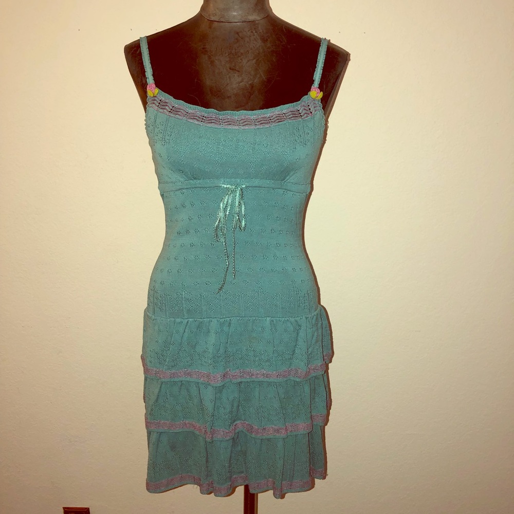 Betsy Johnson Tiered Ruffle Knit Dress - Picture 2 of 7